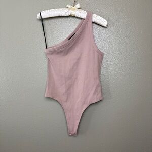 Forever21 Tan Ribbed Bodysuit- Medium